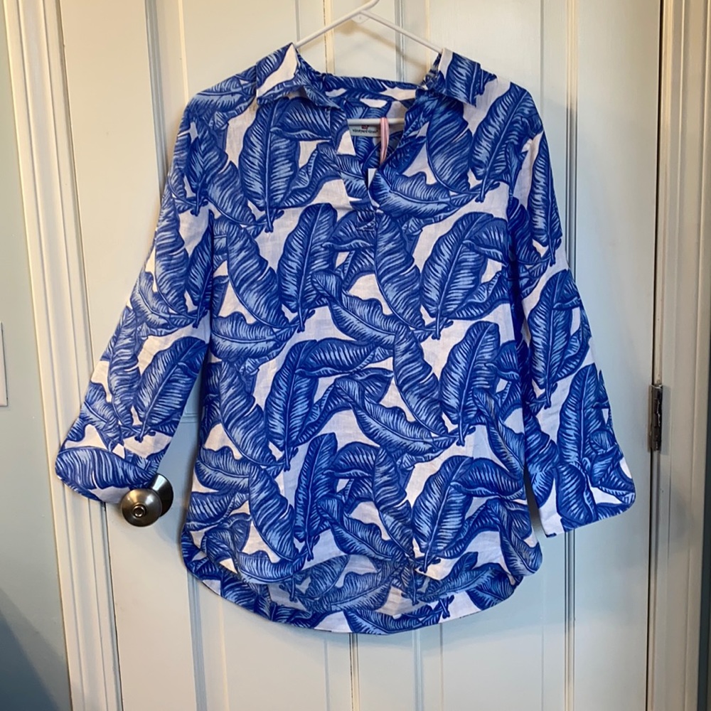 Vineyard Vines Banana Leaf Lucaya Tunic Small